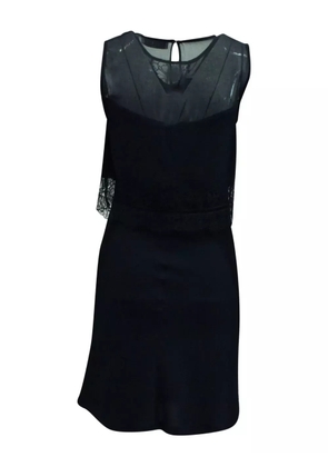 SANDRO lace-insert mini dress - Blue