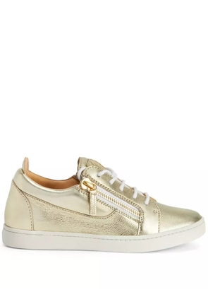 Giuseppe Zanotti Nicki metallic lace-up sneakers - Gold