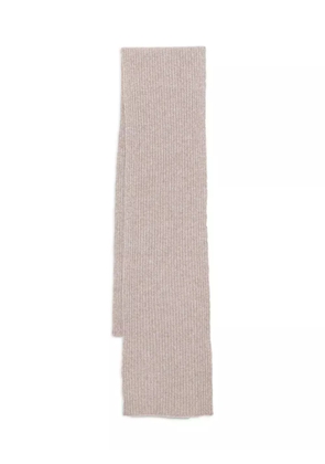 N.Peal ribbed scarf - Neutrals