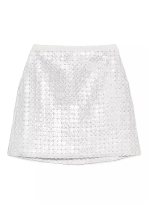 Gemy Maalouf sequin-embellished miniskirt - Silver