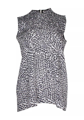 Celine Pre-Owned polka-dot sleeveless top - Grey