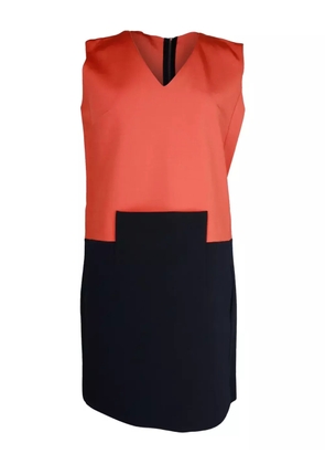 Victoria Beckham colour-block shift mini dress - Orange