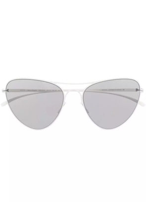 Mykita cat-eye frame tinted sunglasses - White