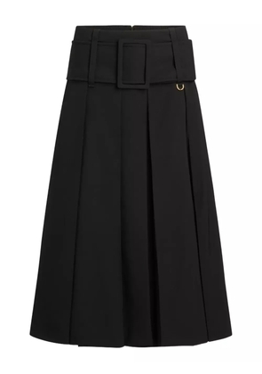 Patou belted pleated skirt - Black