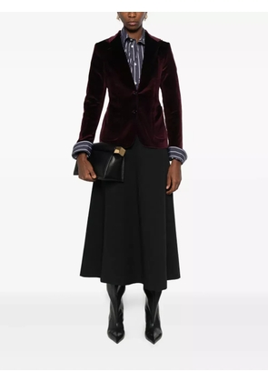 Tagliatore patch-pocket velvet blazer - Red