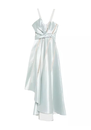 Gemy Maalouf panelled asymmetric dress - Blue