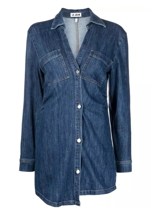 Le Jean Eliza V-neck dress - Blue