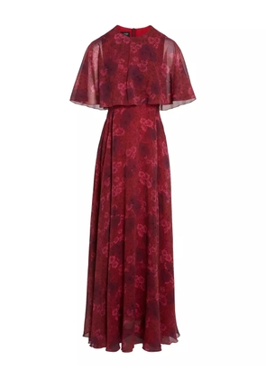 Giambattista Valli floral-print silk maxi dress - Red