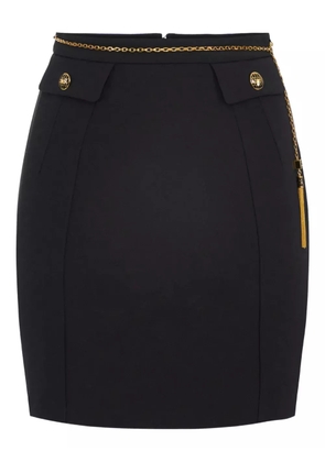 Elisabetta Franchi chain-embellished mini skirt - Black