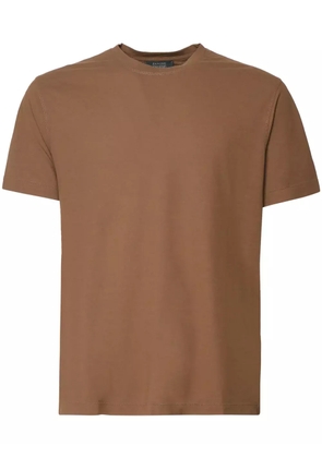 Zanone crew-neck cotton T-shirt - Brown