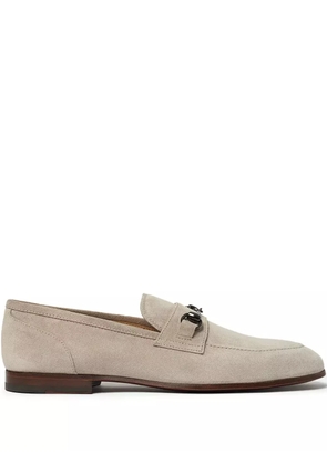 Scarosso leather loafers - Neutrals