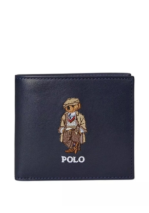 Polo Ralph Lauren Polo Bear-embroidered leather wallet - Blue