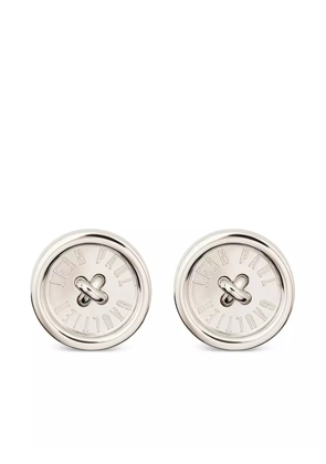 Jean Paul Gaultier button earrings - Silver