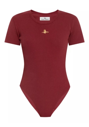 Vivienne Westwood Orb-embellished ribbed bodysuit - Red