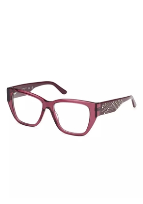 GUESS EYEWEAR rhinestone-embellished glasses - Pink