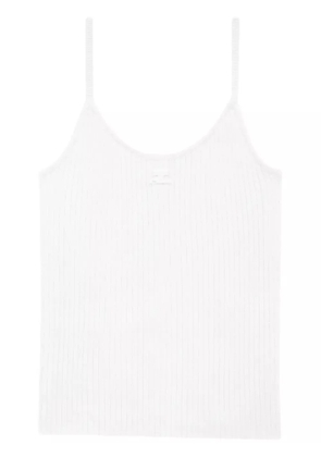 Courrèges Reedition ribbed tank top - Pink