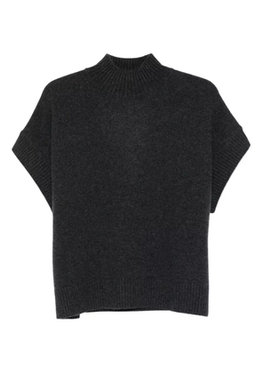 JOSEPH high-neck knitted top - Grey