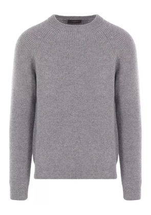 Zanone ribbed raglan-sleeve sweater - Grey