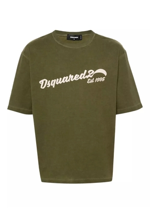 DSQUARED2 logo-embroidered T-shirt - Green