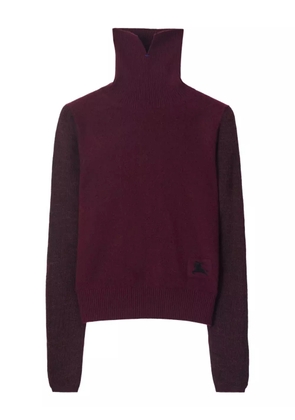 Burberry EKD-patch roll-neck sweater - Red