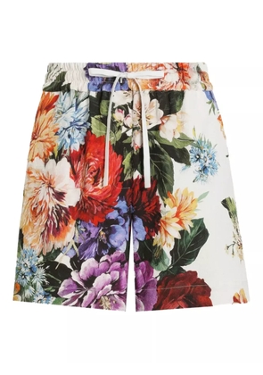Dolce & Gabbana floral-print shorts - White