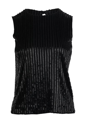 DVF Diane von Furstenberg beaded sleeveless top - Black