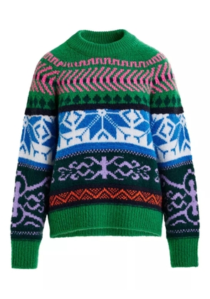 Essentiel Antwerp geometric-pattern sweater - Green