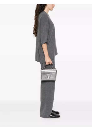 Coccinelle Arlettis metallic-effect shoulder bag - Silver