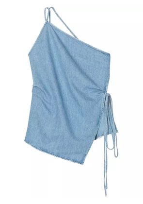 Closed wrap-design denim top - Blue