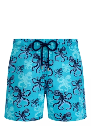 Vilebrequin octopus-print swim shorts - 389 BORA BORA/BLUE