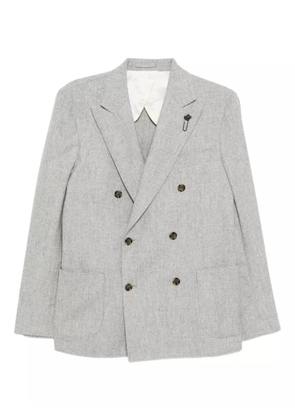 Lardini double-breasted blazer - Grey
