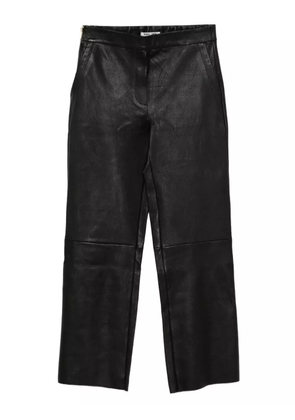 Max & Moi stretch leather trousers - Black