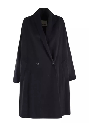 ISABEL MARANT Elise shawl-lapel double-breasted coat - Black
