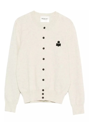 MARANT ÉTOILE embroidered-logo cardigan - Grey