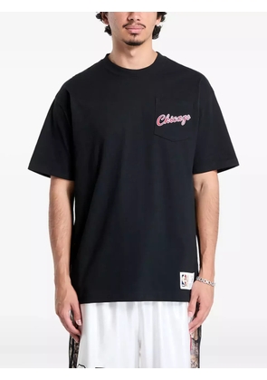Mitchell & Ness Chicago Bulls Vintage Logo Double Hit T-shirt - Black