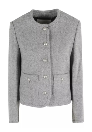 DUNST wool tweed jacket - Grey