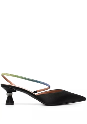 D'ACCORI pointed-toe strap-detail pumps - Black
