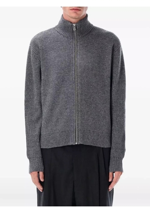 Berner Kühl Drained ribbed zip-up cardigan - Grey