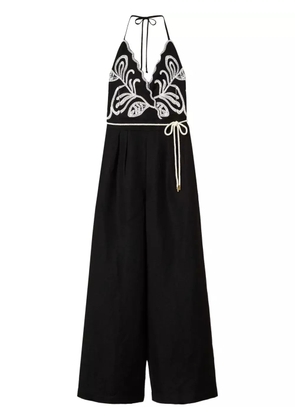 TWINSET embroidered jumpsuit - Black