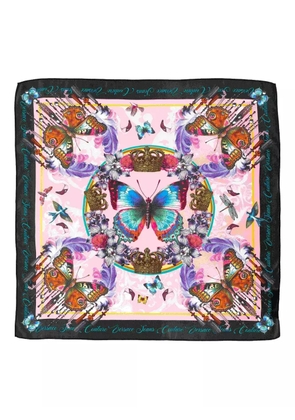Versace Jeans Couture butterfly-print scarf - Pink