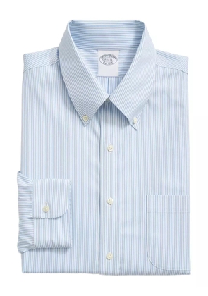 Brooks Brothers striped-pattern oxford shirt - Blue