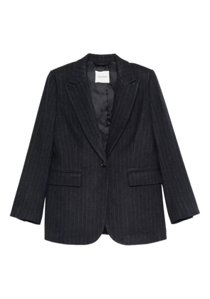 TRUE AVENUE pinstripe single-breasted blazer - Blue