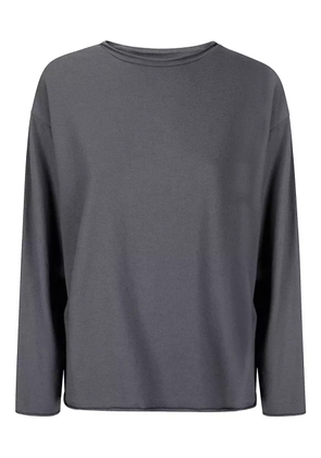 Labo Art round-neck gathered-back T-shirt - Grey