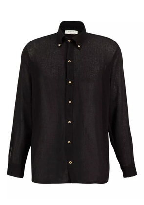 SPIRITUM TULUM button-down collar long-sleeve shirt - Black