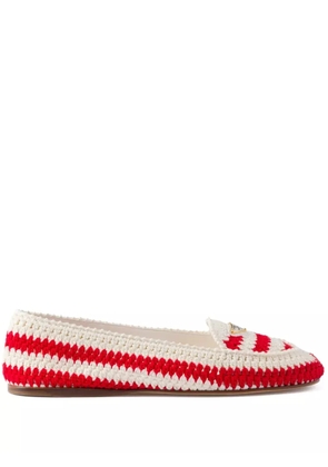 Prada crochet loafers - Red