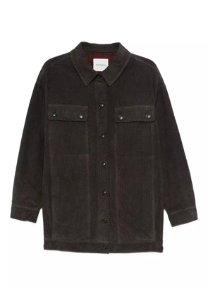 TRUE AVENUE corduroy chest-pocket jacket - Brown