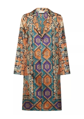 Pierre-Louis Mascia silk single-breasted coat - Neutrals