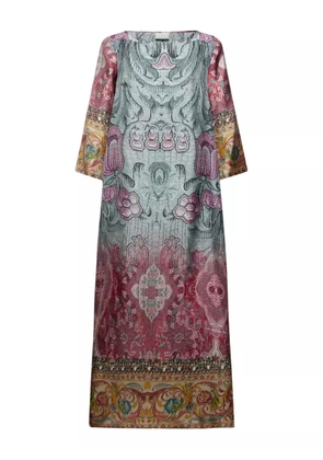 Pierre-Louis Mascia printed bell-sleeve dress - Pink