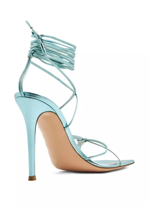 Gianvito Rossi 105mm Sylvie leather sandals - Blue