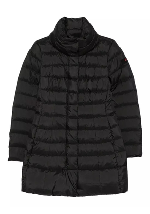Peuterey quilted high-neck coat - Black